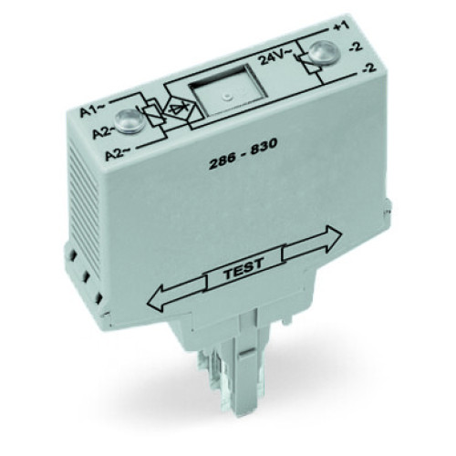 Bridge rectifier module, Input voltage: 24 VAC, with varistor protective circuit, gray