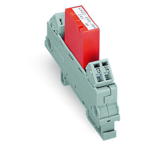 Relay module, Nominal input voltage: 24 V AC/DC, 1 make contact, gray