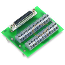 Interface module, with solder pin, Female connector