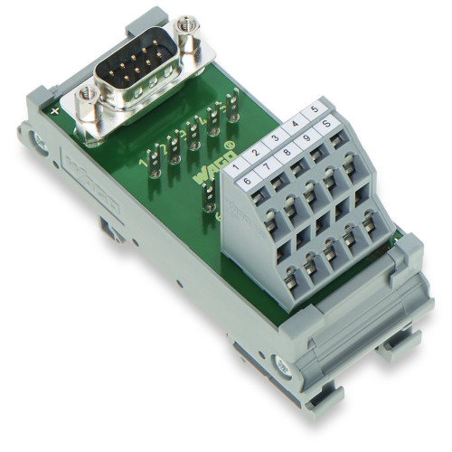 Interface module, with solder pin, Male connector