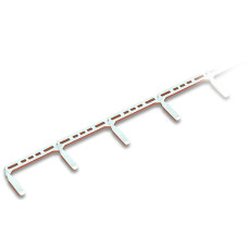Push-In Type Jumper Bar, 12-Way Nominal Current 16 A Silver-Colored