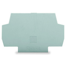 End and intermediate plate, 1 mm thick, gray