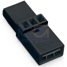 Intermediate coupler, 3-pole, Cod. A, black