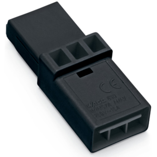 Intermediate coupler, 3-pole, Cod. A, black