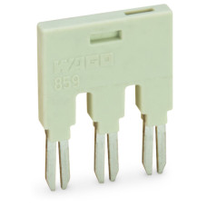 Push-In Type Jumper Bar, 8-Way Nominal Current 18 A Light Gray