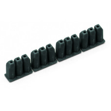 Insulation stop 0.25 - 0.5 mm sf-st 48 self-adhesive strips per card dark gray