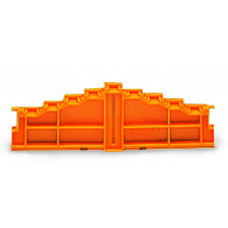 4-level end plate, marking: a-b-c-d--d-c-b-a, 7.62 mm thick, orange