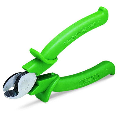 Cable cutter, f. Cu and Al wires up to 35 mm&sup2;/AWG 2, green