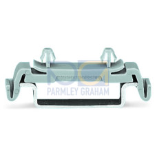 Mounting foot, can be assembled on terminal blocks with fixing flange, gray