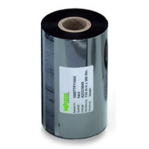 Thermal transfer ink ribbon, for TP 298/TP 343, only for paper labels, black