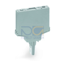 Empty component plug housing, Type 9, 10 mm wide, gray