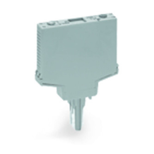 Empty component plug housing, Type 9, 10 mm wide, gray