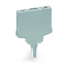 Empty component plug housing, Type 9, 10 mm wide, 4-pole, gray