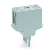 Empty component plug housing, Type 12, 25 mm wide, gray