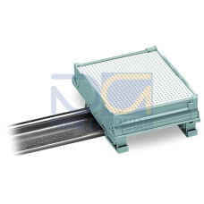 Track section, Size 1, 1 m long, gray