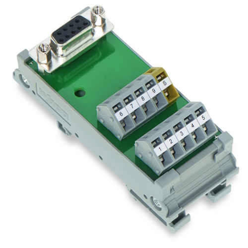Interface module, with solder pin, Female connector