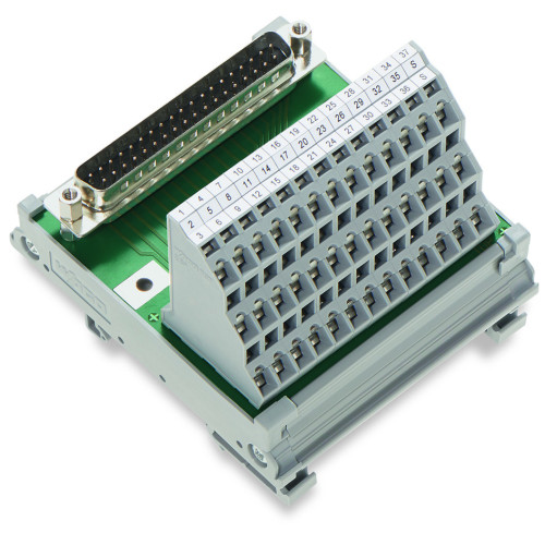 Interface module, with solder pin, Male connector