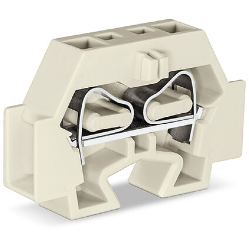 Space-saving, 2-conductor end terminal block, without push-buttons, suitable for Ex e II applications, light gray