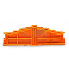 4-level end plate, marking: d-c-b-a--a-b-c-d, 7.62 mm thick, orange