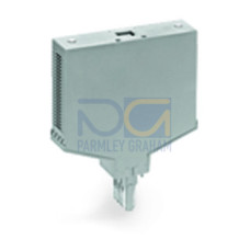 Empty component plug housing, Type 15, 20 mm wide, gray