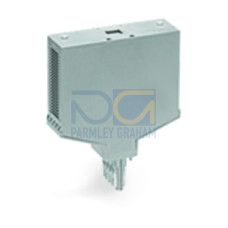 Empty component plug housing, Type 16, 25 mm wide, gray