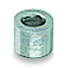 Stand off, for carrier rail, suitalble for M5 size screw, silver-colored