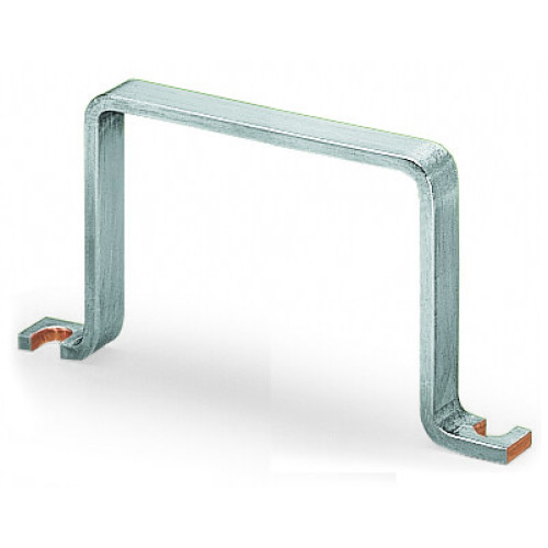 U-shaped busbar, Cu 10 mm x 3 mm, for 5 I/O, silver-colored