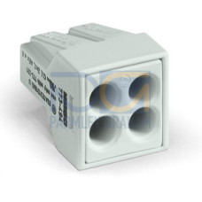 PUSH WIRE&reg; splicing connector, for solid and stranded conductors, for Ex applications, light gray