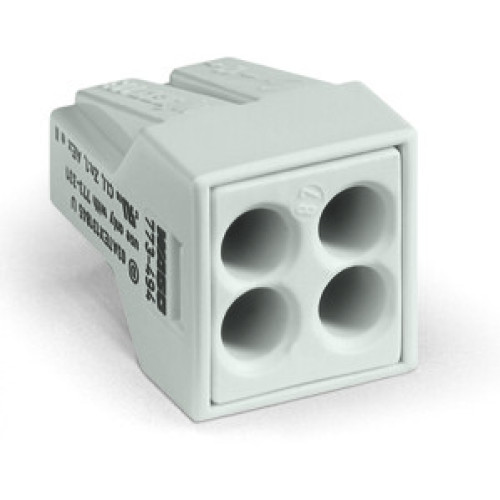 PUSH WIRE&reg; splicing connector, for solid and stranded conductors, for Ex applications, light gray