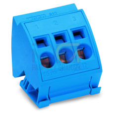 Busbar terminal block, for (10 x 3) mm busbars, without push-buttons, dark gray