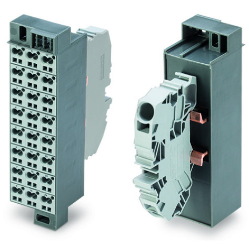 Common potential matrix patchboard, Marking 1-24, with 1 input module incl. end plate