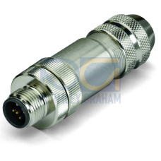 Accessories, M12 plug, axial, 5-pole