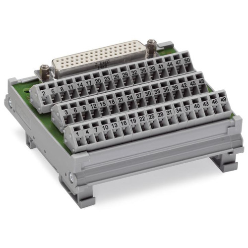 Interface module, with solder pin, Female connector
