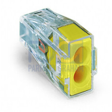 PUSH WIRE&reg; connector for junction boxes, for solid and stranded conductors, max. 2.5 mm&sup2;, transparent