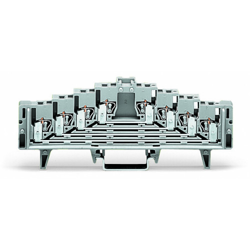 4-level terminal block for matrix patching, without locking clips, one potential per level, white