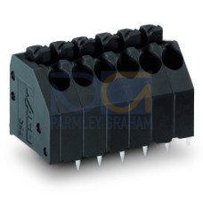 THR PCB terminal block, push-button, 1.5 mm&sup2;, black