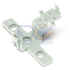 Mounting carrier, 2- to 5-pole, for flying leads, white