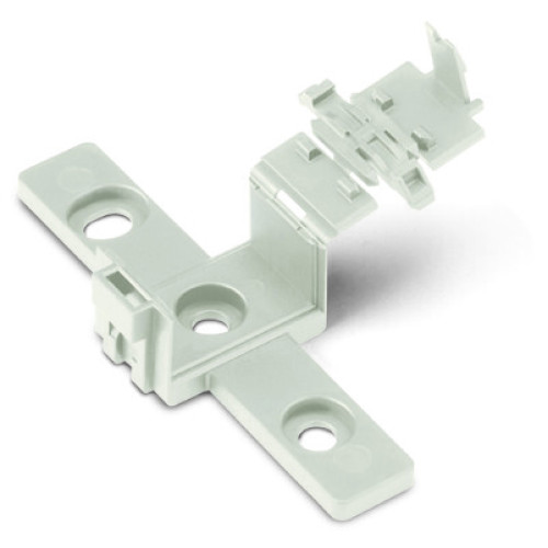 Mounting carrier, 2- to 5-pole, for flying leads, white