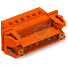 1-conductor male connector, CAGE CLAMP&reg;, 2.5 mm&sup2;, orange