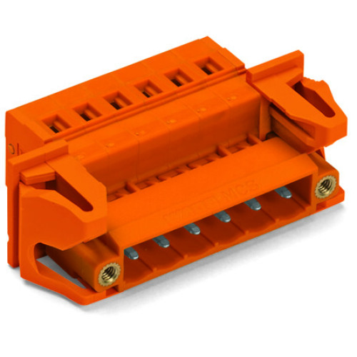 1-conductor male connector, CAGE CLAMP&reg;, 2.5 mm&sup2;, orange