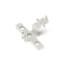 Mounting carrier, 2- to 5-pole, for flying leads, white