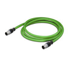 Ethernet/Profinet Cable, Straight, 20M Fitted On Both Ends Green