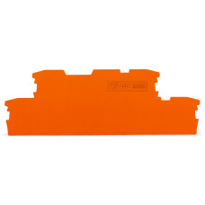 End and intermediate plate, 1 mm thick, orange