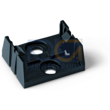 Mounting plate, 5-pole, for distribution connectors, black