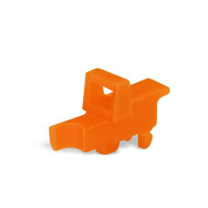 Lock-Out, Prevents Reclosing Of Slide Link Snap-In Type Orange