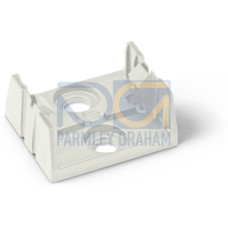 Mounting plate, 5-pole, for distribution connectors, white
