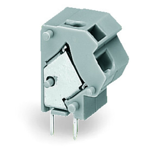 Stackable 2-conductor PCB terminal block, 0.75 mm&sup2;, Pin spacing 10/10.16 mm, light green