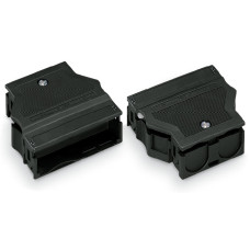 Strain Relief Housing, 5-Pole Cable Diameter 5 - 9 mm Black