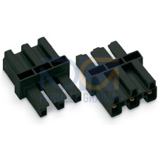 Intermediate coupler, 3-pole, Cod. A, black