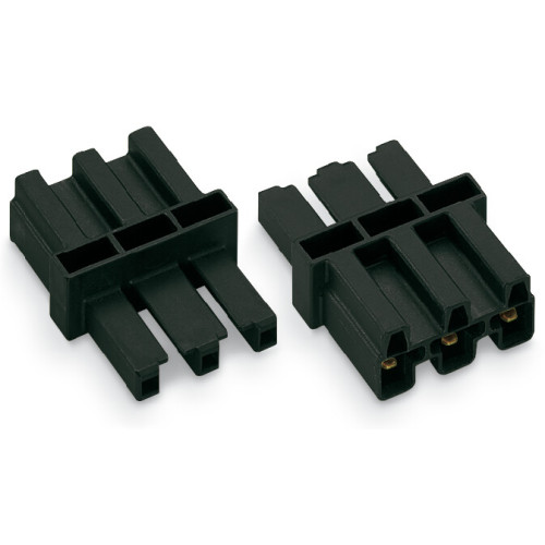 Intermediate coupler, 3-pole, Cod. A, black